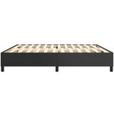  Okvir za krevet s oprugom crni 200x200 cm od umjetne kože | Shoptok.si