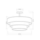 Brilagi plafonski luster luneta 1xE27/60W/230V prečnika 40 cm bež/zlatna | Eponuda.com