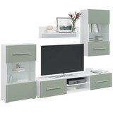 TV jedinice od 5 dijelova s LED rasvjetom maslinastozeleno | shoptok.hr