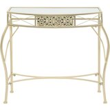 The Living Store Stranska mizica v francoskem stilu iz kovine 82x39x76 cm zlata - Stranska Mizica, (21503400) | Shoptok.si