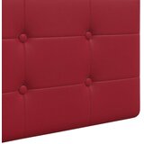  Držeće uzglavlje Zidne Vinska crvena 210 x 55 x 5 cm Lažna koža - boja crnog vina 200 cm bez LED | shoptok.hr