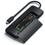 Aluminium USB-C Hybrid Multiport adapter, SSD s pretincem za pohranu, HDMI 4K, 2 x USB-A 3.1 Gen 2 do 10 Gbps, crna