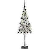 vidaXL Božično drevo med 150 LED z stojalom Bela 150 cm PE in jeklo | Shoptok.si