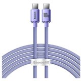 Baseus usb kabal crystal shine usb-c na usb-c 2m 100W ljubicasta Cene