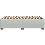  Okvir za krevet svjetlosivi 120 x 200 cm baršunasti | shoptok.hr