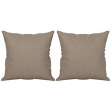  Dvosjed s jastucima smeđesivi 120 cm tkanina od mikrovlakana | shoptok.hr
