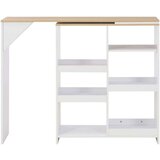 vidaXL barski stol s pomičnom policom bijeli 138 x 39 x 110 cm | shoptok.hr