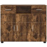 vidaXL kreveta dimljeni hrast 88.5 x 30.5 x 73 cm konstruirano drvo | shoptok.hr