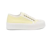 Shelvt Yellow lace-up sneakers with a thick sole | Shoptok.si