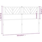  Kovinsko posteljno vzglavje črno 150 cm, (20951608) | Shoptok.si