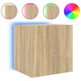  Zidni TV ormarić s LED svjetlima boja hrasta 40,5 x 35 x 40 cm | shoptok.hr