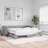  Dnevni krevet na razvlačenje svjetlosivi 100x200 cm od tkanine | shoptok.hr
