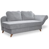 Miuform Svetlo siv ležalnik iz rebrastega žameta (desni kot) Chic Charlotte – | Shoptok.si