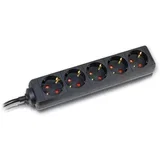 petostruka utičnica 16A 230V 3500W crna 3m
