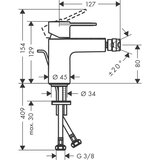 Hansgrohe miješalica za bide vernis s | shoptok.hr