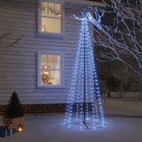 vidaXL Novoletna jelka stožec 310 modrih LED lučk 100x300 cm | Shoptok.si