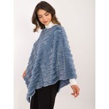 Wool Fashion Italia Poncho-AT-PN-2347.88-blue | Shoptok.si