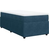 Box spring krevet s madracem tamnoplavi 90x200 cm baršunasti | shoptok.hr