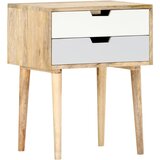 The Living Store Nočna omarica 47x35x59 cm trden mangov les - Nočna Omarica, (21421144) Cene
