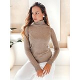 DStreet Damski sweter z golfem VANORIA beżowy | shoptok.hr