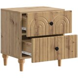  Noćni ormar s ladicama 2 pcs Hrast artisan 43 x 34,5 x 48 cm | shoptok.hr