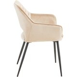 MID.YOU NASLANJAČ, les, kovina, tekstil črna, bež | Shoptok.si