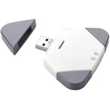 3-v-1 magnetni čitalec SD/TF kartic za Lightning, USB-C in USB-A White, (5000282775)