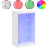  Komoda s LED svjetlima bijela 60,5x37x100 cm | shoptok.hr