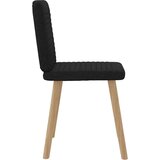  Jedilni stoli 4 kosi črno blago | Shoptok.si