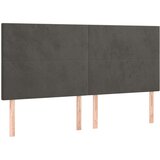  Za krevet s uzglavljem tamnosivi 200x200 cm baršunasti | shoptok.hr