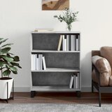 The Living Store Omarica s policami betonsko siva 69,5x32,5x90 cm inženirski les - Omarica S Policami, (21436072) Cene
