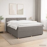  Boxspring krevet s madracem Sivosmeđa 140 x 190 cm Tkanina | shoptok.hr