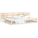  Dnevni ležaj na izvlačenje 2 x (90x200) cm od masivne borovine | shoptok.hr