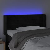  LED uzglavlje crno 103x16x78/88 cm baršunasto | shoptok.hr