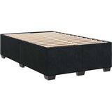  Boxspring krevet s madracem Crna 120 x 190 cm Baršun | shoptok.hr