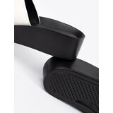 GOODIN White and black flip-flops on a low wedge | ePonuda.com