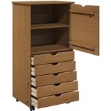  Mobilni ormar Medeno smeđa 53 x 39 x 103 cm Čvrsto borovo drvo | Eponuda.ba