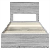  Krevet s od storage Siva Sonoma 75 x 190 cm Konstruirano drvo | shoptok.hr
