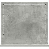  Ogledalo za Toalet Pravokutni Betonski sivi 60 x 55 x 18 cm | shoptok.hr
