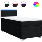 Box spring krevet s madracem crni 90x190 cm od tkanine | shoptok.hr