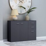 vidaXL Komoda siva 105x30x75 cm iverna plošča, (20955291) Cene
