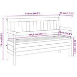 vidaXL Zunanje klopi Akacija Trd akacijev les 119 x 44 x 76 cm | Shoptok.si
