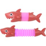Shark Stretching Antistress Glowing Pop Tube | Shoptok.si