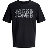 Jack & Jones Majica 'JJEJEFF' temno siva / črna / bela | Shoptok.si