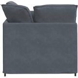  Modularna sofa s podnožjem i jastucima, baršunasta tamno siva | shoptok.hr