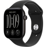 Apple Watch Serija 12 GPS 46mm M/L Črna MJEL4ZR/A aluminijasta škatla Črna športna zapestnica Cene