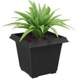  Kvadratna saksija za cvijeće 24 pcs Crna 20 x 20 x 16 cm - Crna 20 x 20 x 16 cm 24 | shoptok.hr