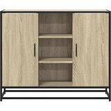  Komoda sonoma hrast 92x35x76 cm izrađeno drvo | shoptok.hr
