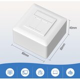 FGB 2x CAT6A mrežna vtičnica RJ45 2-portna | Shoptok.si
