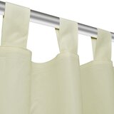  Mikro-satenska zavjesa s trakama 2 kom krem boje 140 x 245 cm | shoptok.hr
